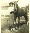 Frances with her horse Sheba