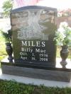Billy Mac Miles Tombstone