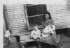 Edna G McCabe with Sons Philip and Dennis, 1943