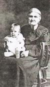 Polly Fisher and One of her Great-grandchildren