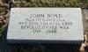 John Boyd Headstone in Clayton, Hendricks, IN