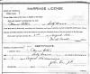 Weaver Cotton and Sally Bennett Evans Marriage License