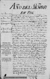 Marriage Record of Casildo Arias and Juana de Dios Peña, 1786, Cerro