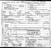 John Hamlin Bennett's Death Certificate