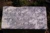 Tombstone of baby Clarence GADDIS