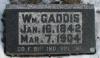 William Gaddis Military Tombstone
