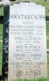 Edward Gaddis and Lillie Starck Tombstone