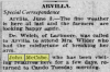 GF Herald, June 1907 Arvilla News Article - Jack in Cando