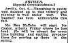 Ben Leaves for Alberta, GF Herald, OCT 1911