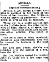 Article in Grand Forks Herald, Mar 2 1912, Mentions Birth of Vin